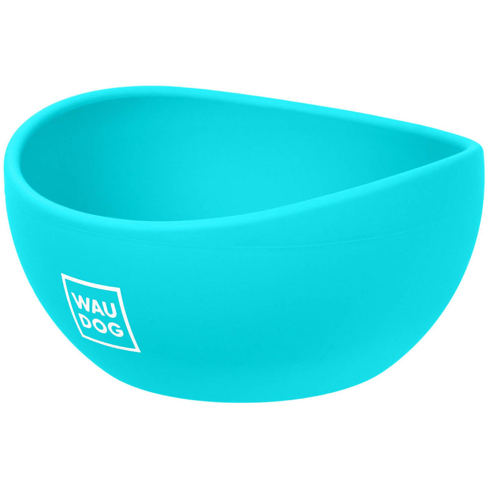 Миска WAUDOG Silicone, 250 мл, блакитна