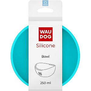Миска WAUDOG Silicone, 250 мл, блакитна