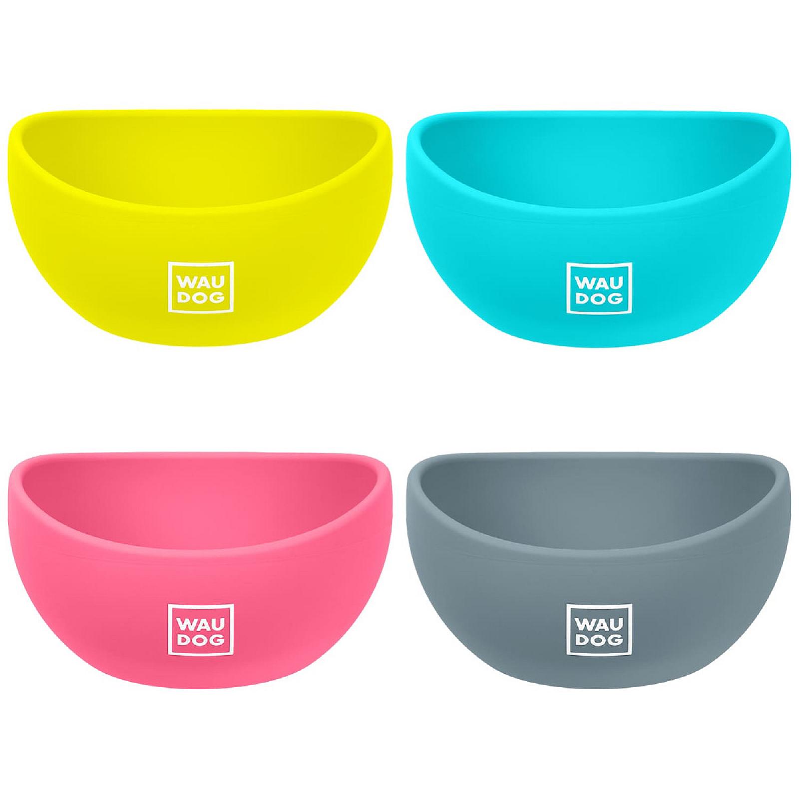 Миска WAUDOG Silicone, 250 мл, блакитна