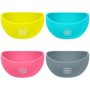 Миска WAUDOG Silicone, 250 мл, блакитна