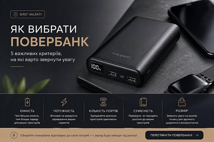 Як вибрати повербанк: 5 речей, на які варто звернути увагу