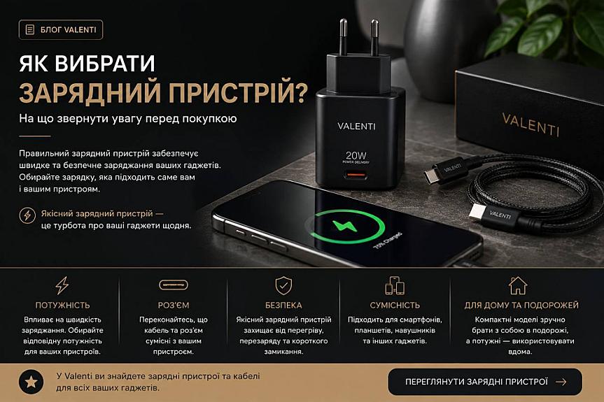 Як вибрати зарядний пристрій для смартфона?