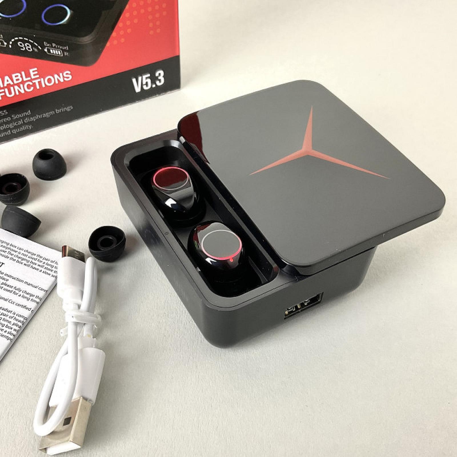 Бездротові навушники M90 Pro series, Gaming EarBuds, Smart Case (Чорний)