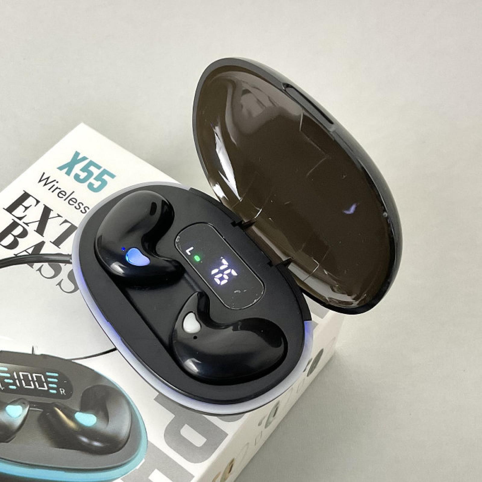 Бездротові навушники X55 series, Extra Bass, Smart Case (Чорний)