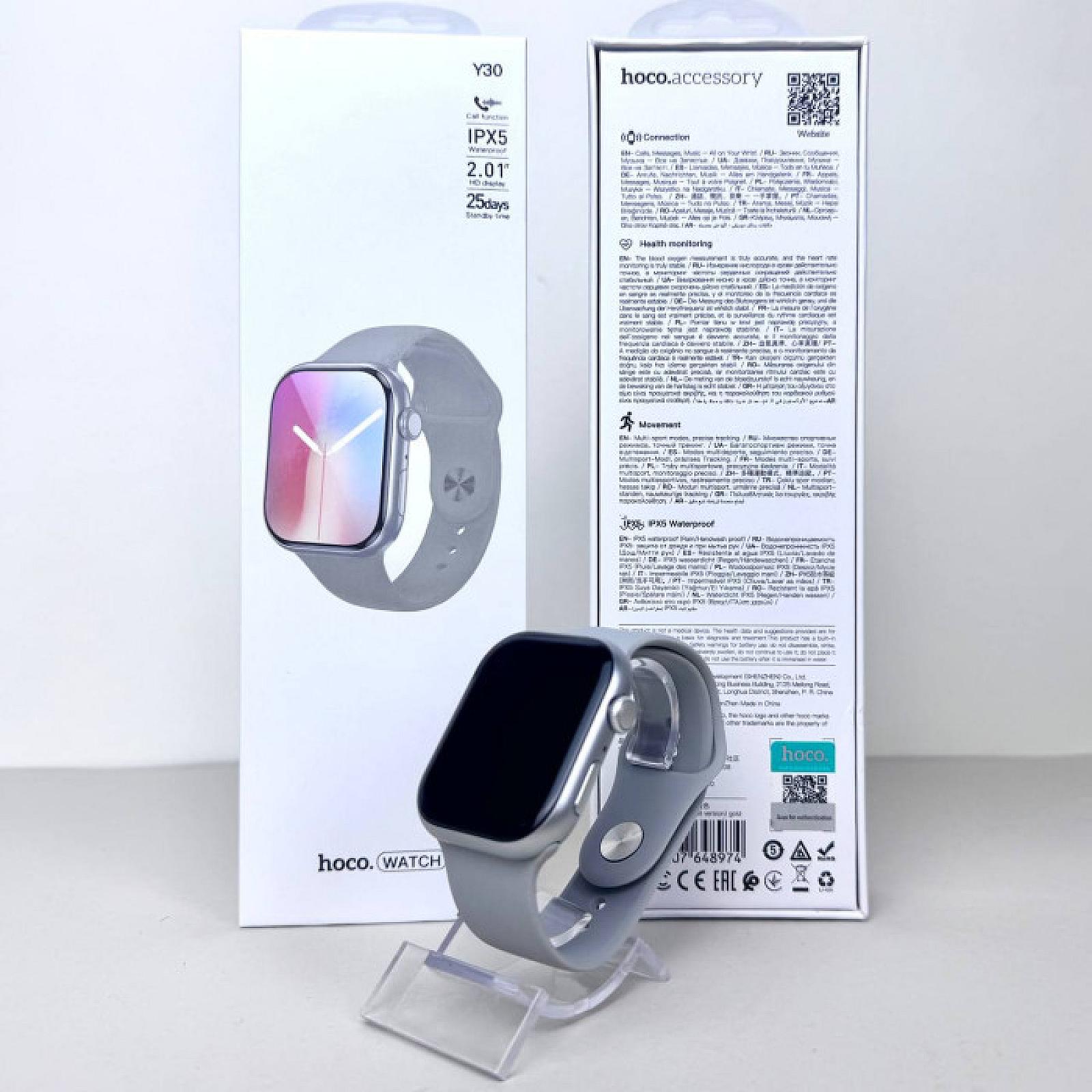 Розумний годинник Smart Hoco Y30 Silver