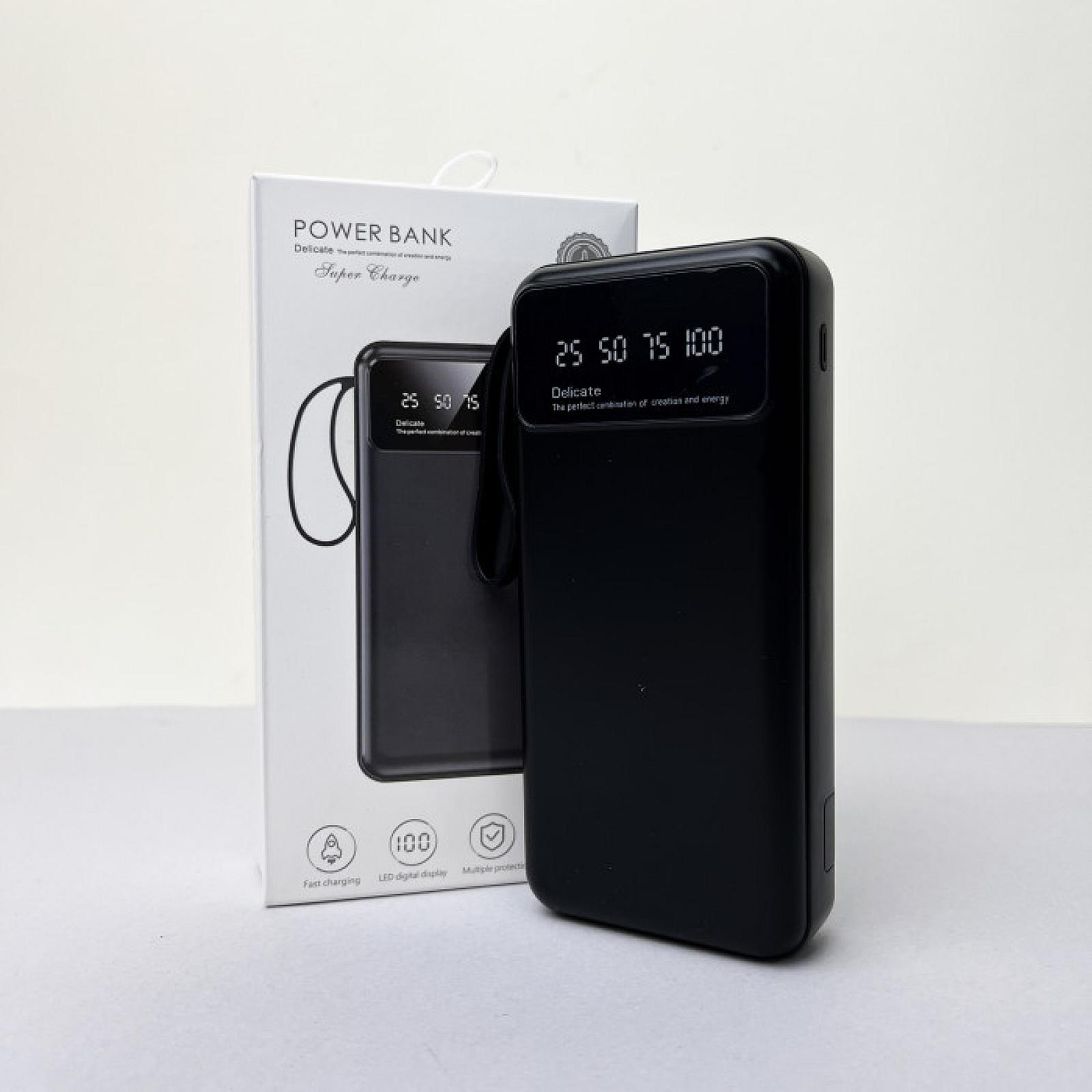 Power Bank Super з кабелем USB+Micro+Type-C+Lightning (20000mAh)