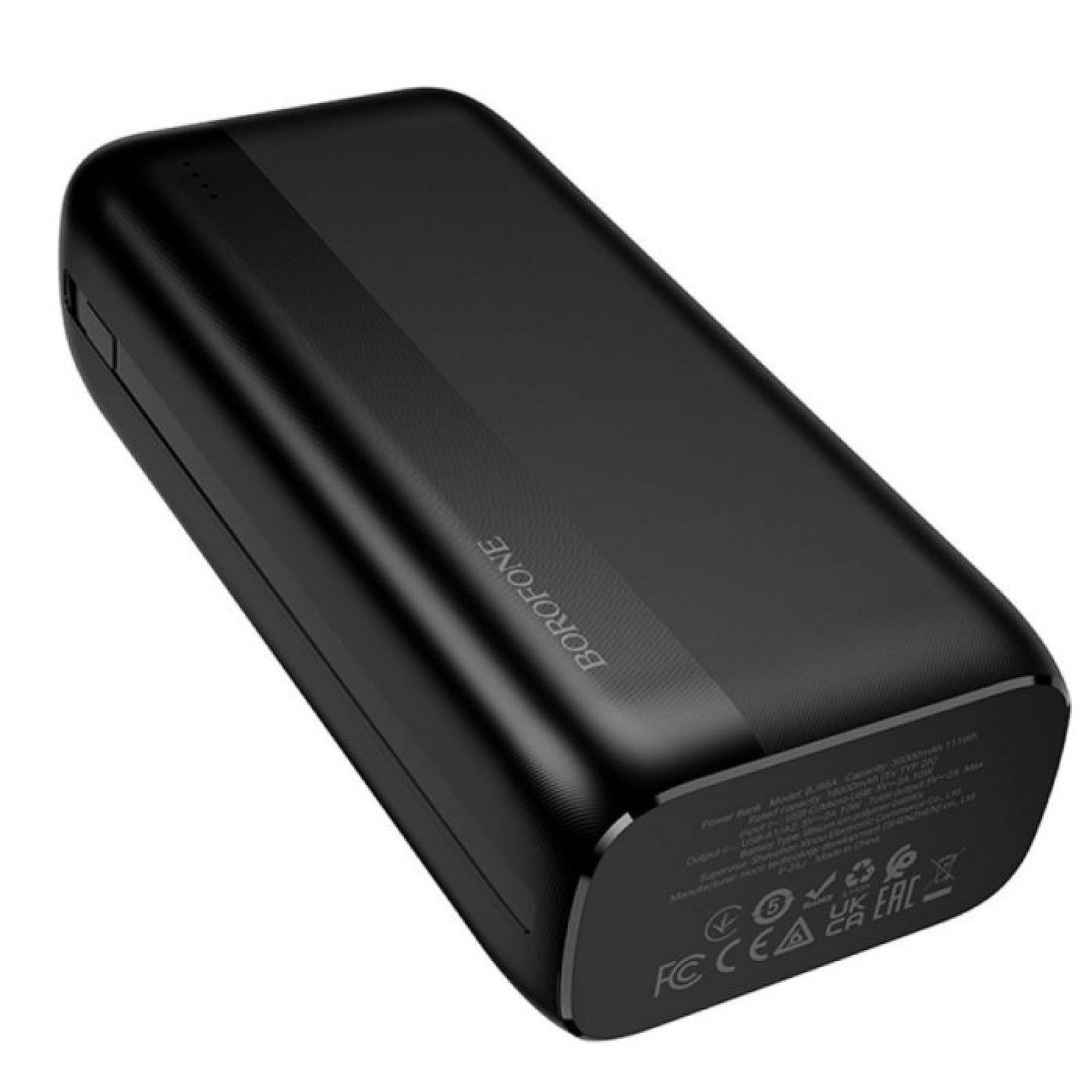 Power Bank Borofone BJ86A з ліхтариком (30000mAh) Чорний