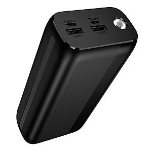 Power Bank Borofone BJ86A з ліхтариком (30000mAh) Чорний