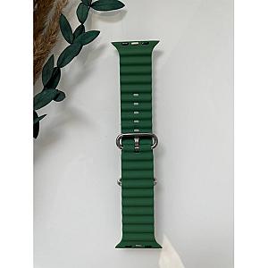 Силіконовий ремінець для Smart Watch Ocean Band 42/44/45/49 (Темно-зелений)