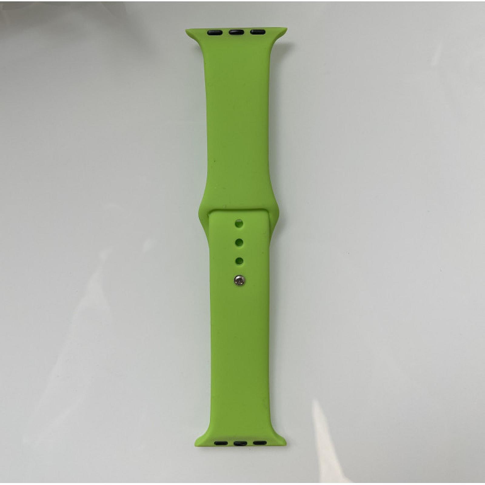 Силіконовий ремінець для розумного годинника Smart Watch 38/40 (Салатовий)