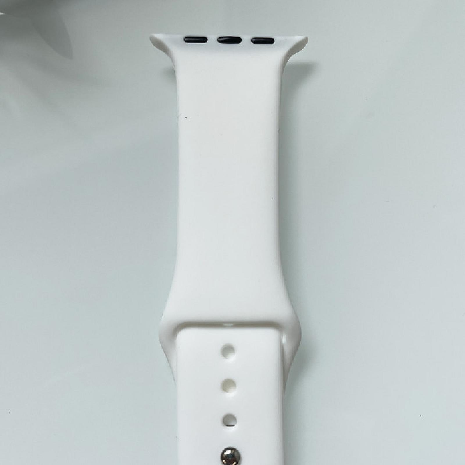 Силіконовий ремінець для розумного годинника Smart Watch 42/44 (Білий)