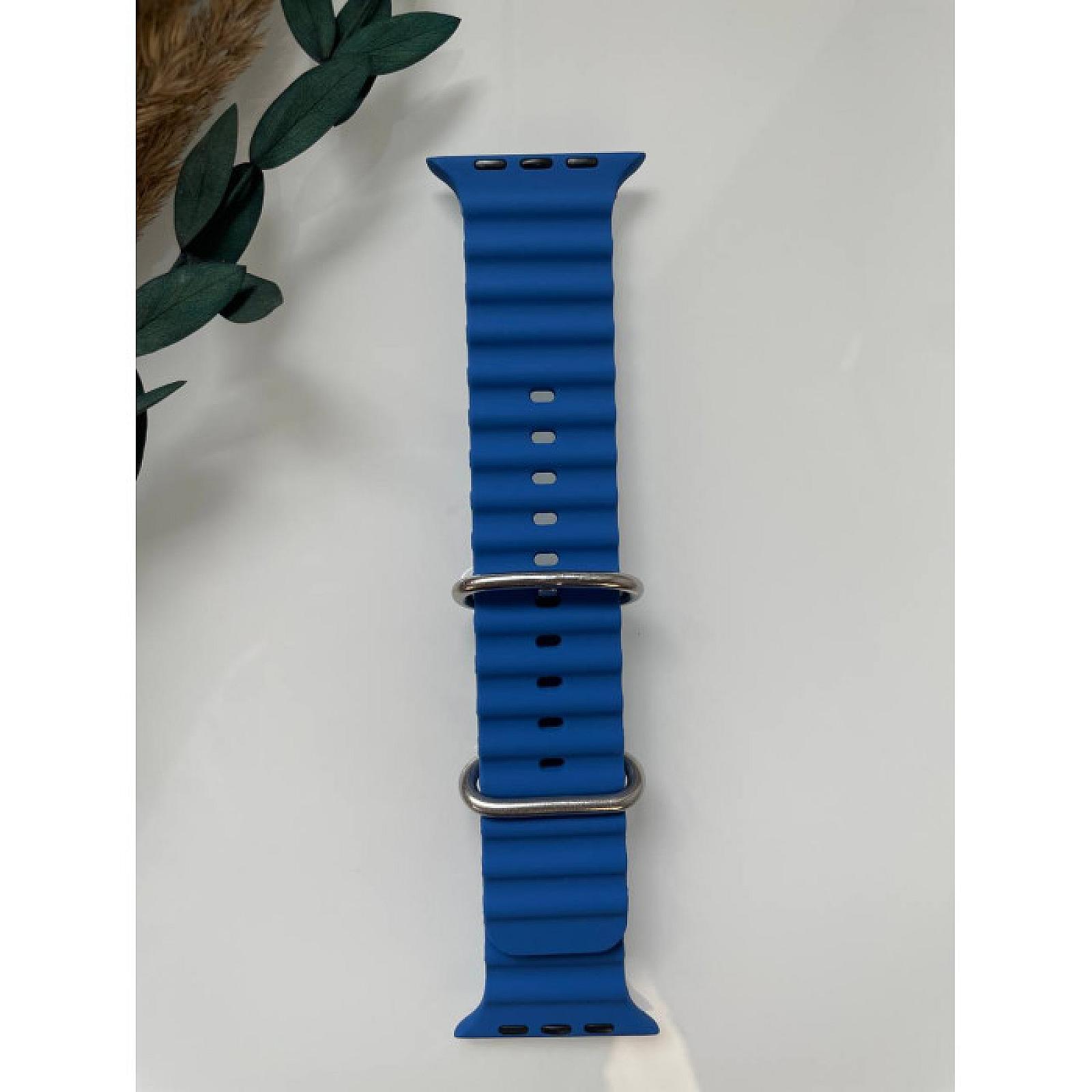 Силіконовий ремінець для Smart Watch Ocean Band 42/44/45/49 (Синій)