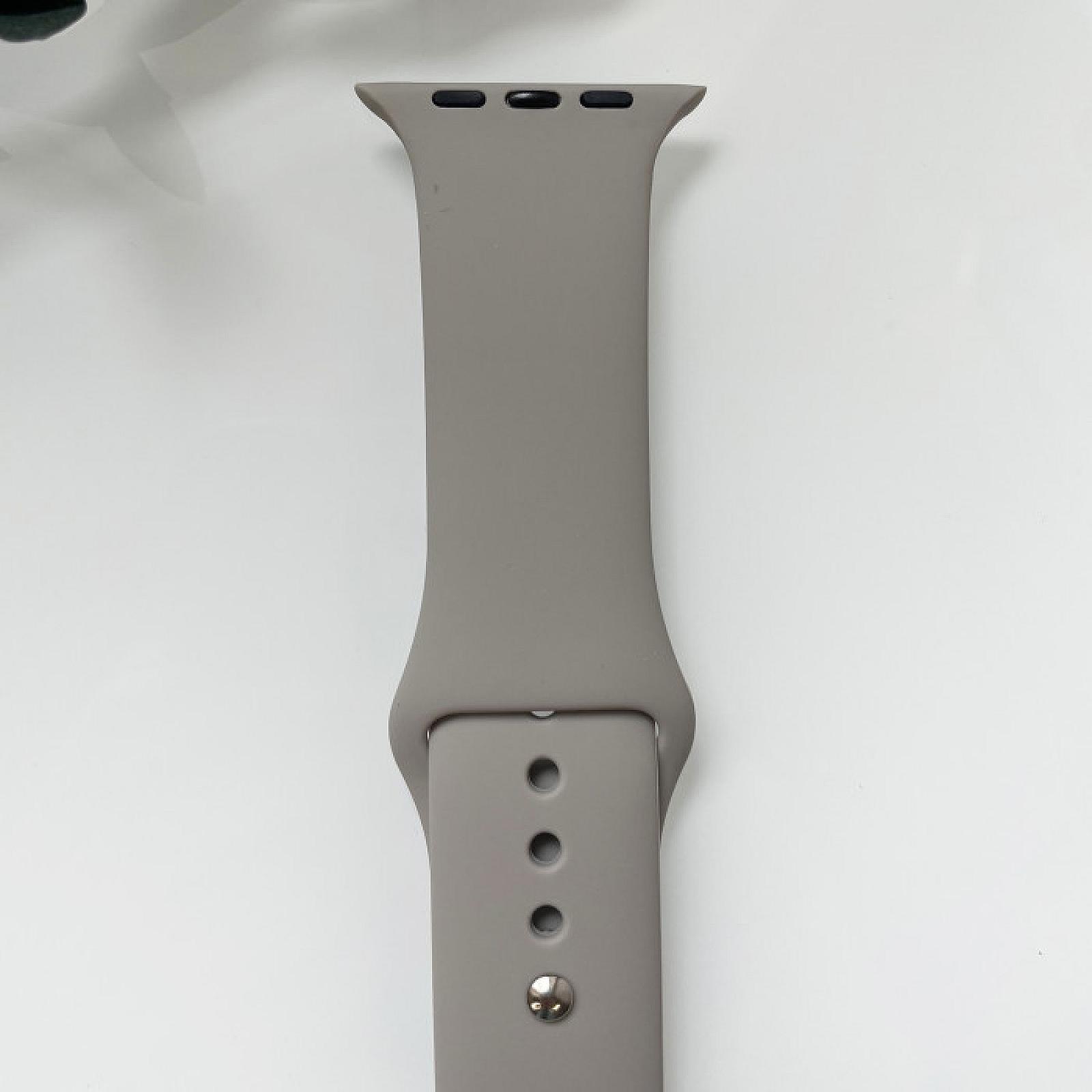 Силіконовий ремінець для розумного годинника Smart Watch 42/44 (Сірий)