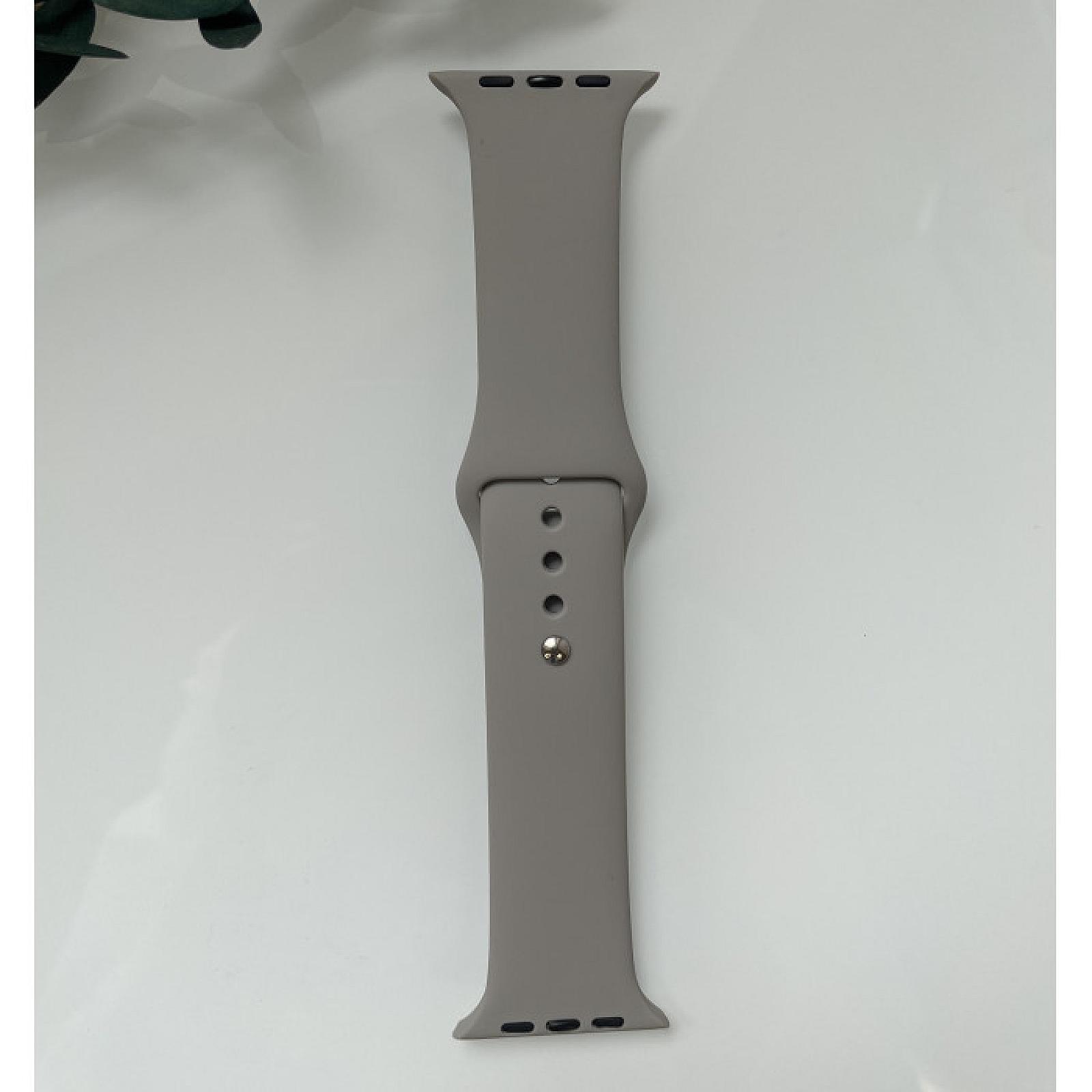 Силіконовий ремінець для розумного годинника Smart Watch 42/44 (Сірий)