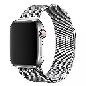 Ремінець для розумного годинника Smart Watch 42/44 Міланська петля (Срібло)