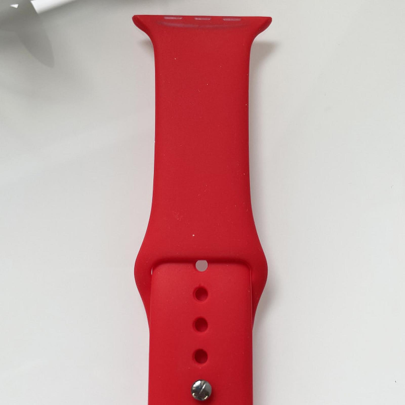 Силіконовий ремінець для розумного годинника Smart Watch 42/44 (Червоний)