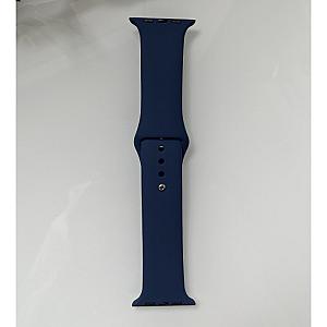Силіконовий ремінець для розумного годинника Smart Watch 42/44 (Темно-синій)