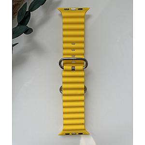 Силіконовий ремінець для Smart Watch Ocean Band 42/44/45/49 (Жовтий)
