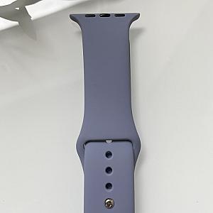 Силіконовий ремінець для розумного годинника Smart Watch 38/40 (Сіро-бузковий)