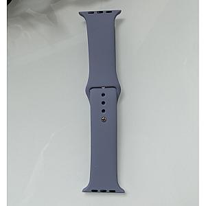 Силіконовий ремінець для розумного годинника Smart Watch 38/40 (Сіро-бузковий)