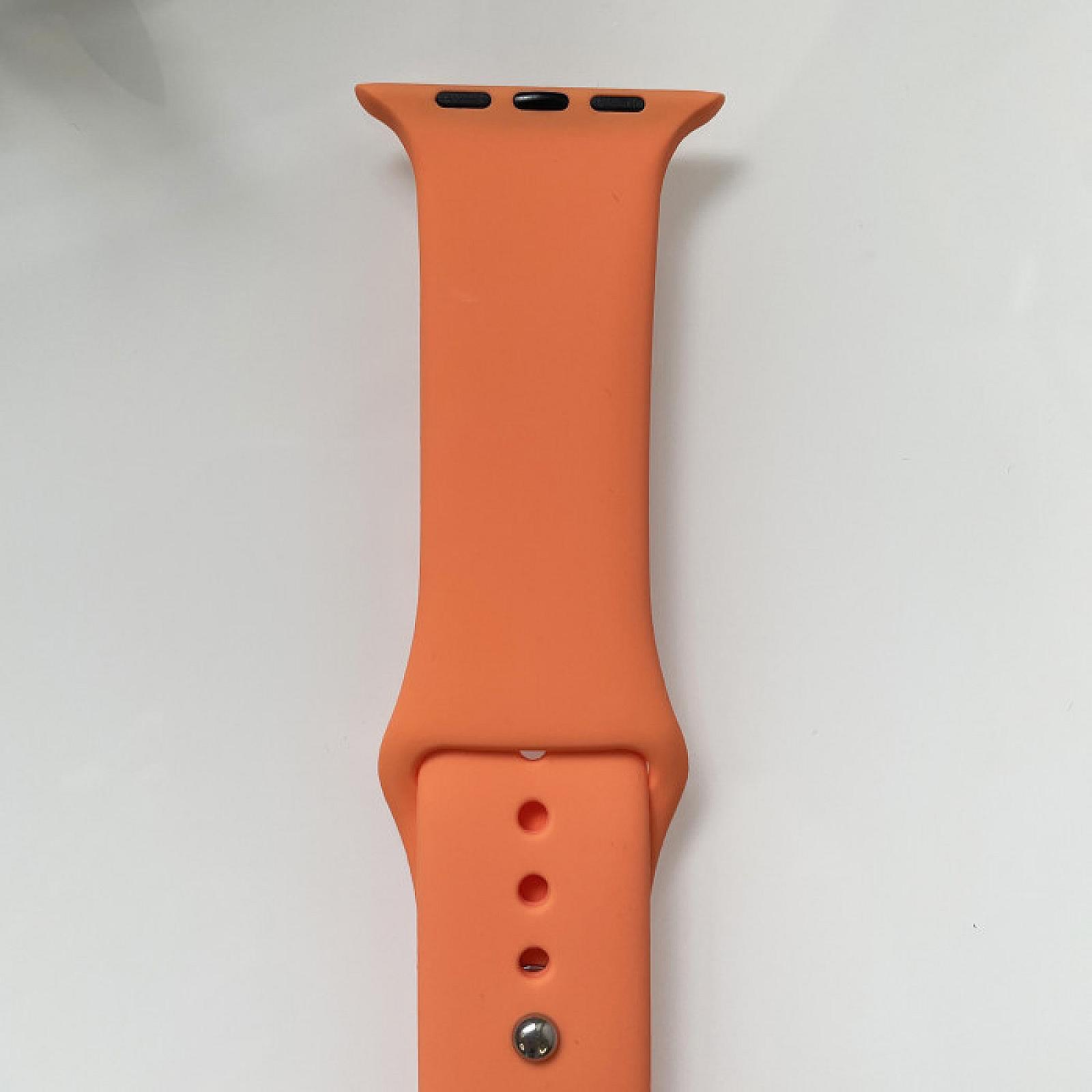 Силіконовий ремінець для розумного годинника Smart Watch 42/44 (Помаранчевий)
