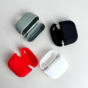 Силіконовий чохол для навушників pods 4 (Бордовий)