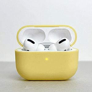 Силіконовий чохол для навушників pods Pro 2 (Жовтий)