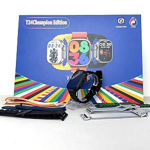 Розумний годинник Smart Ultra T24 + 7 ремінців (Чорний)