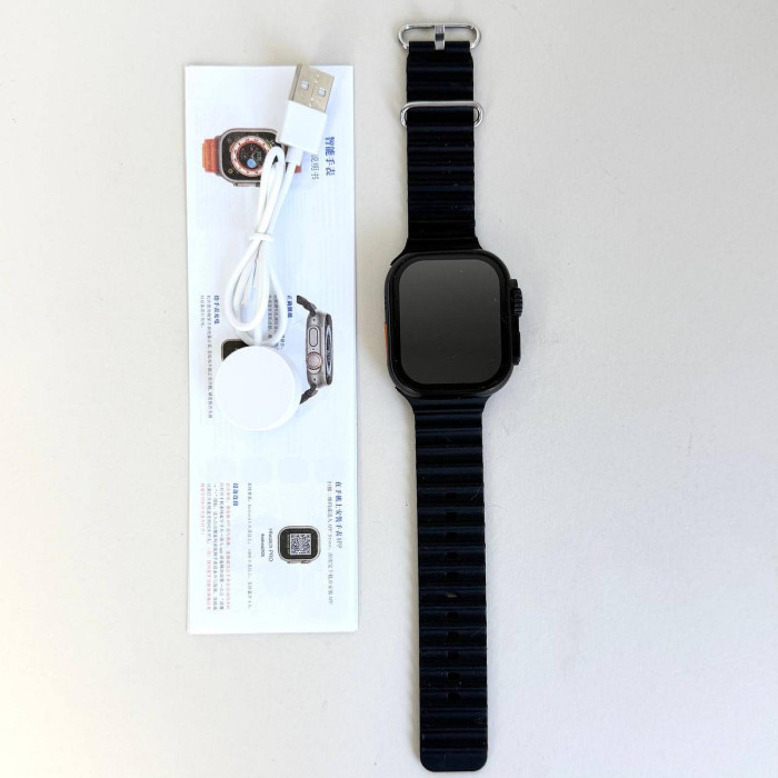 Розумний годинник Smart Ultra T24 + 7 ремінців (Чорний)