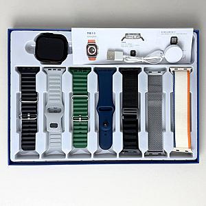 Розумний годинник Smart Ultra T24 + 7 ремінців (Чорний)