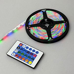 Світлодіодна стрічка LED 3528 RGB с пультом 5м