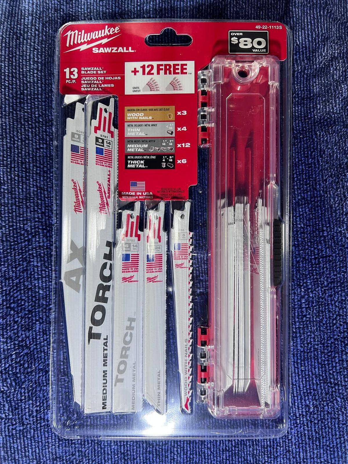 Набір полотен для шабельної пилки Milwaukee 49-22-1113S