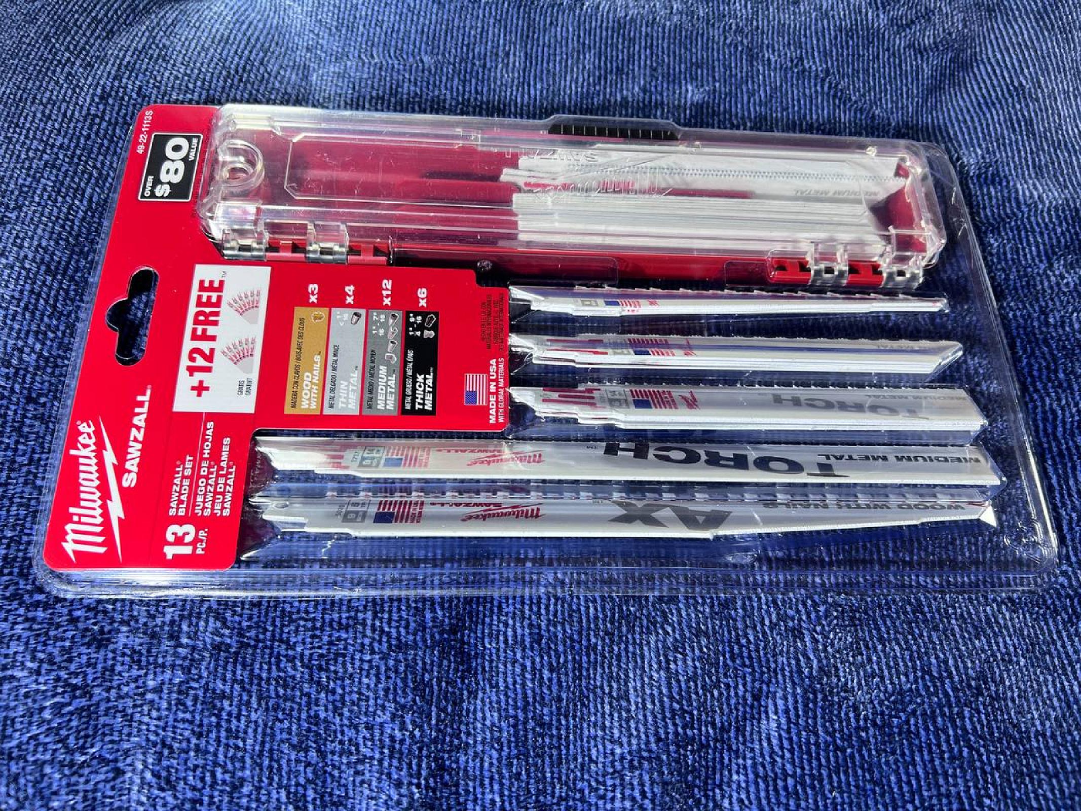 Набір полотен для шабельної пилки Milwaukee 49-22-1113S