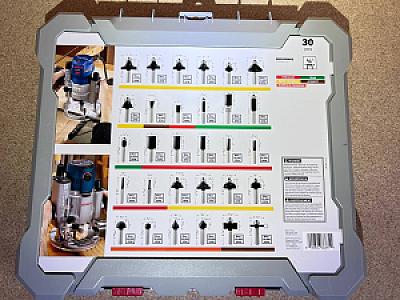 Набор фрез Bosch 2607017474, по дереву, 1/4 (6мм), 30 шт