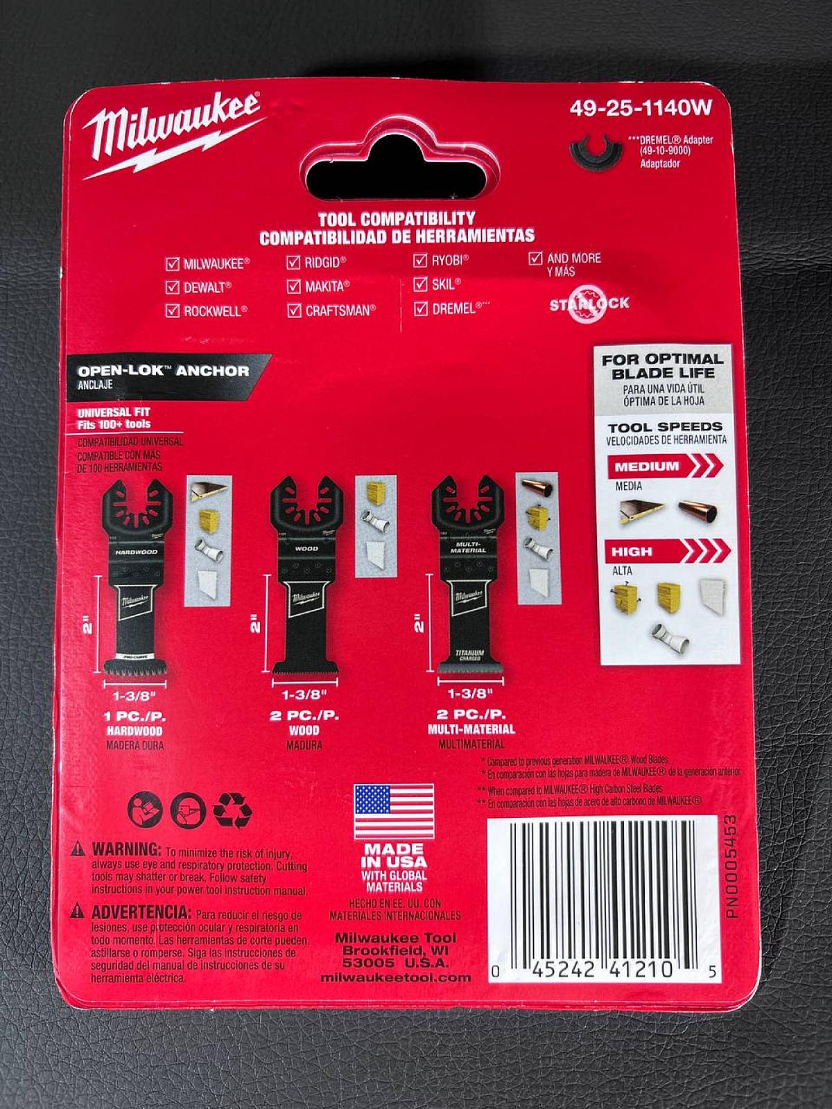 Набір полотен для реноватора Milwaukee 49-25-1140W