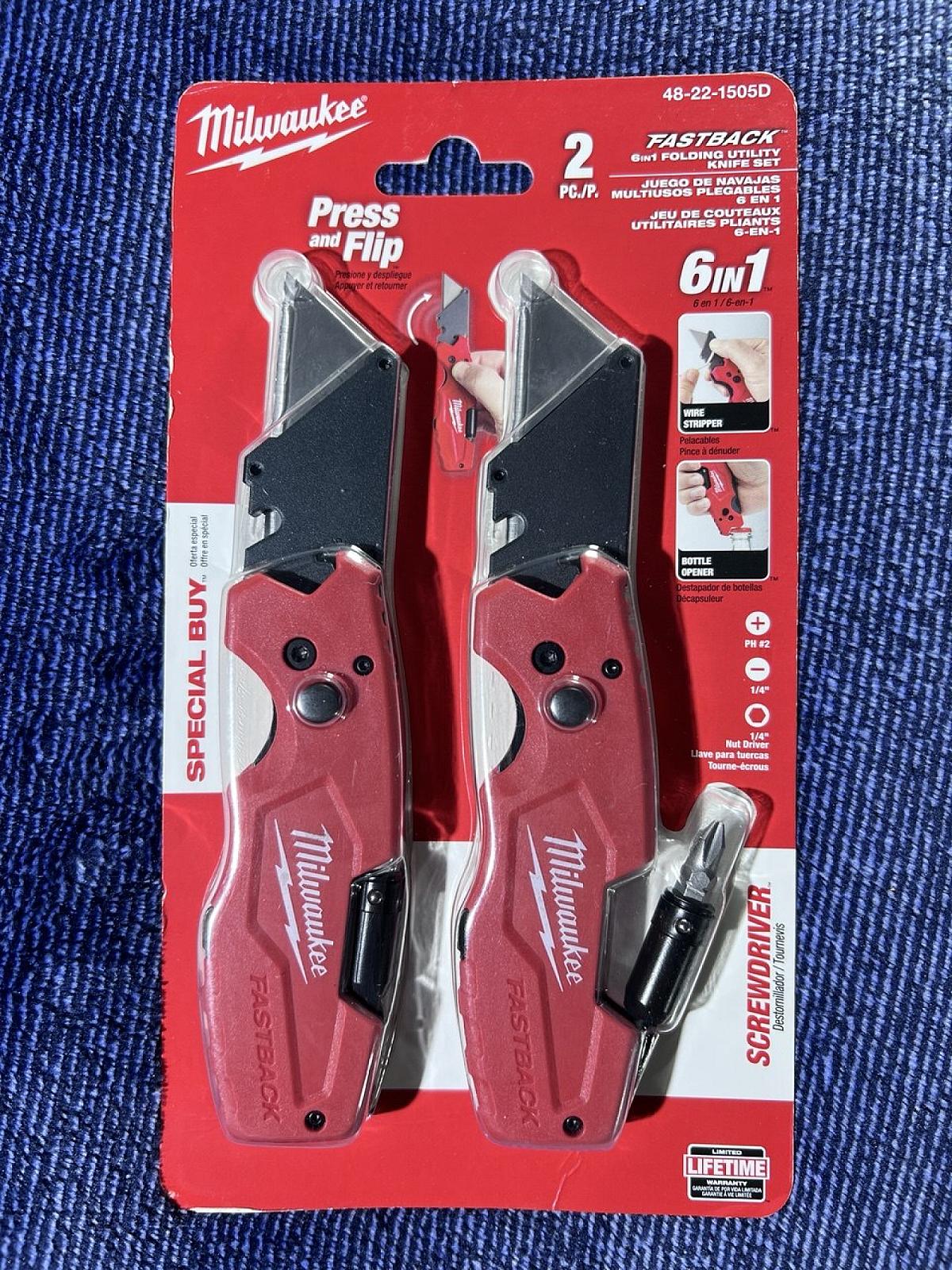 Строительные ножи Milwaukee FASTBACK 6 in 1 (48-22-1505)