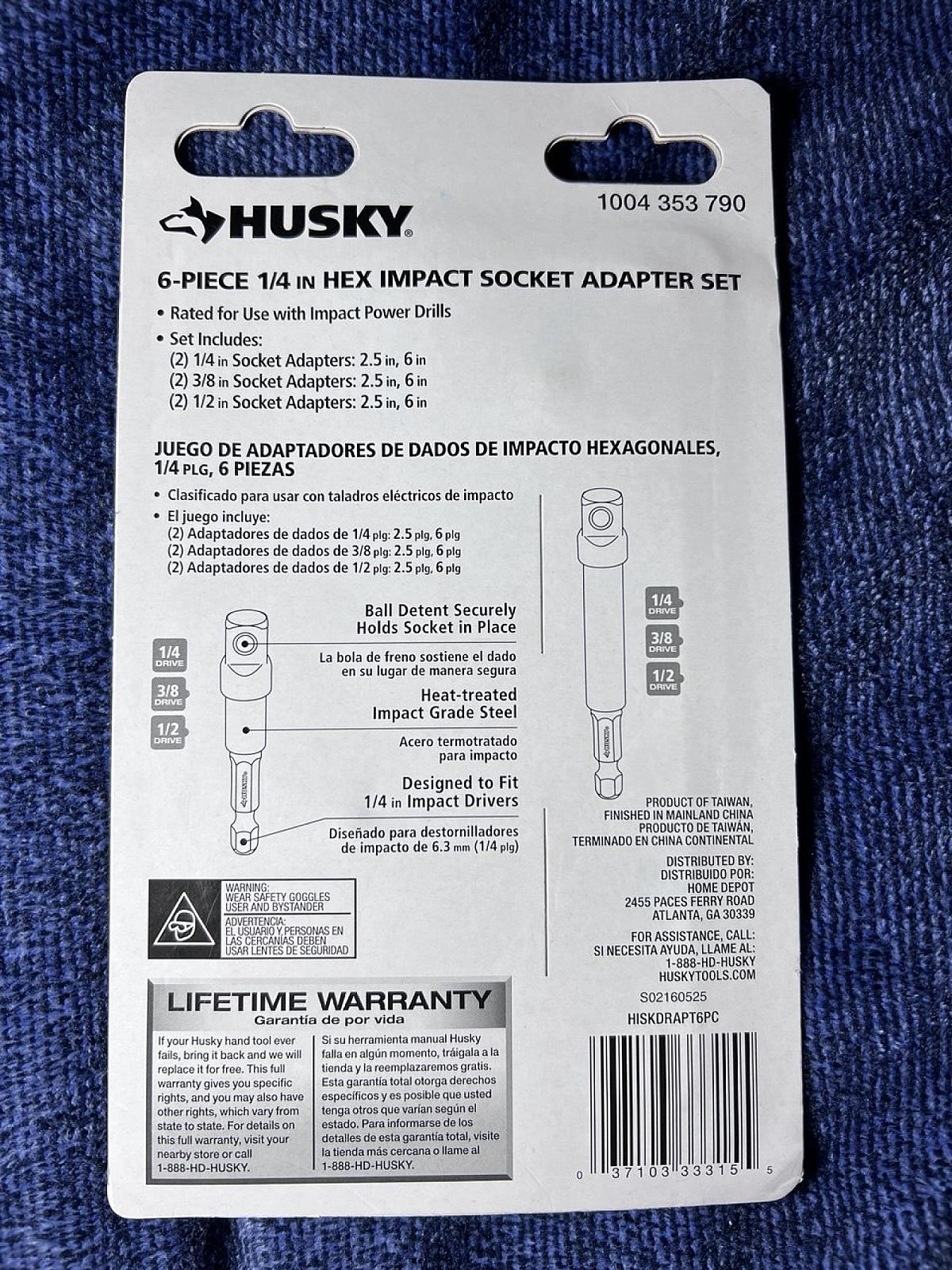 Набор переходников Husky 1004353790