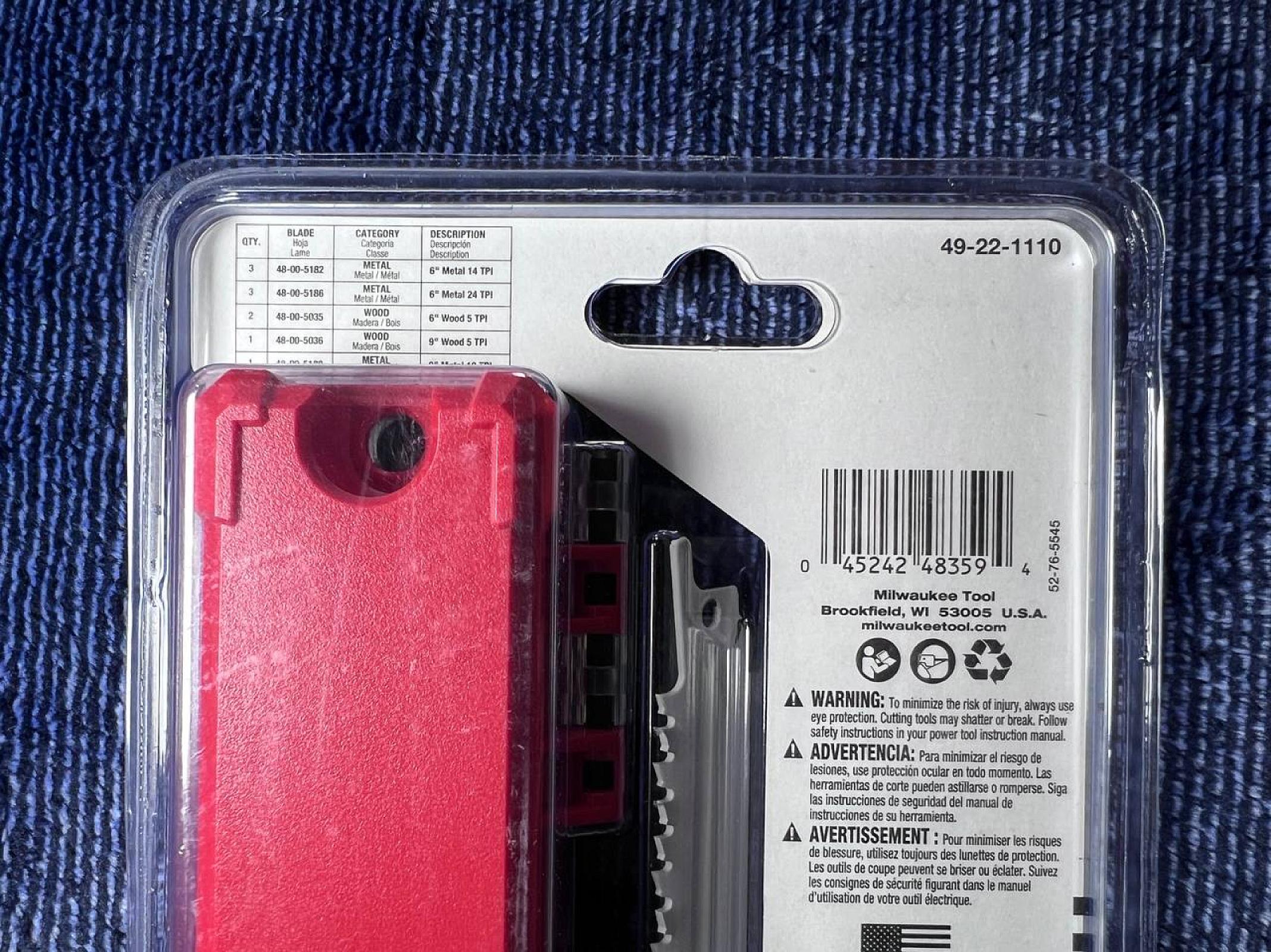 Набор полотен для сабельной пилы Milwaukee 49-22-1110