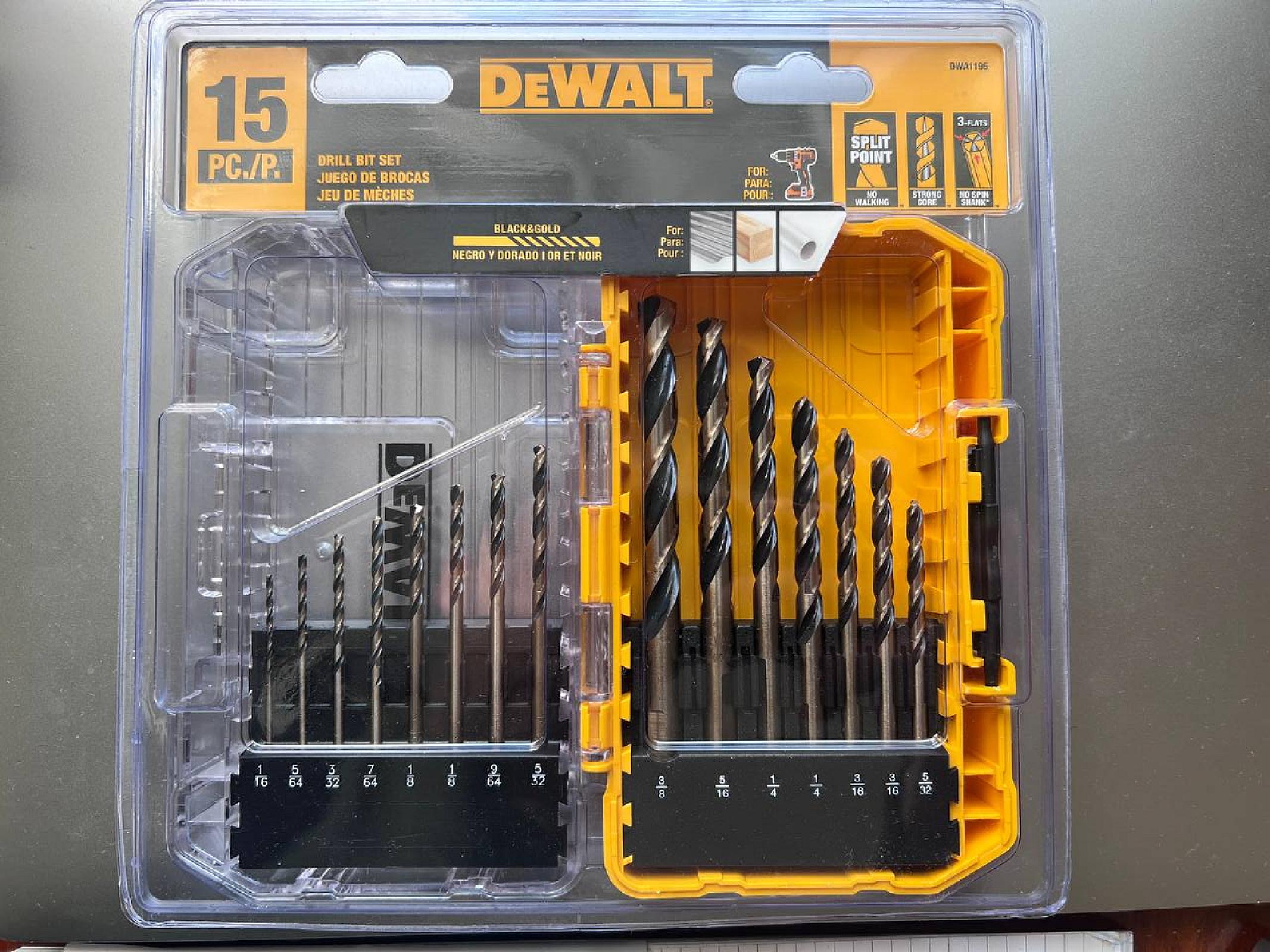 Свердла Dewalt DWA1195 (15pcs)