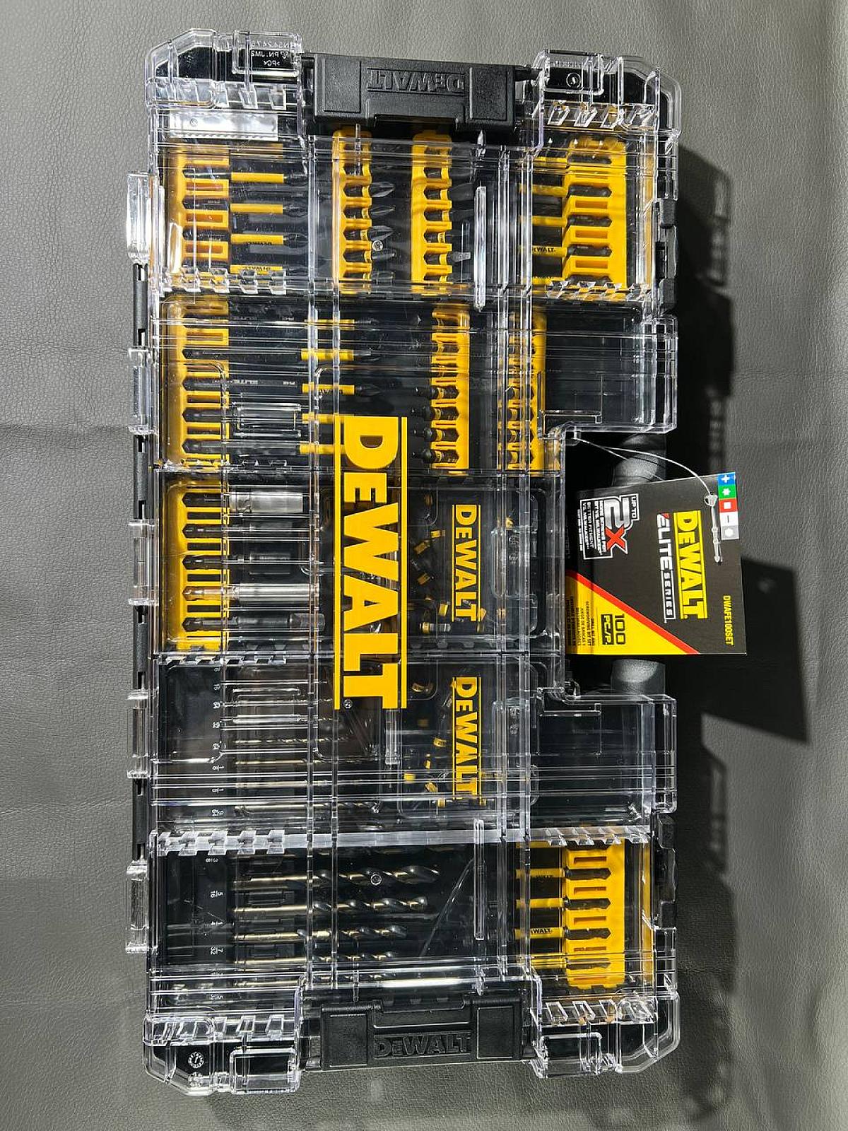 Набір свердел і біт для свердління та загвинчування DWAFE100SET DEWALT ELITE SERIES