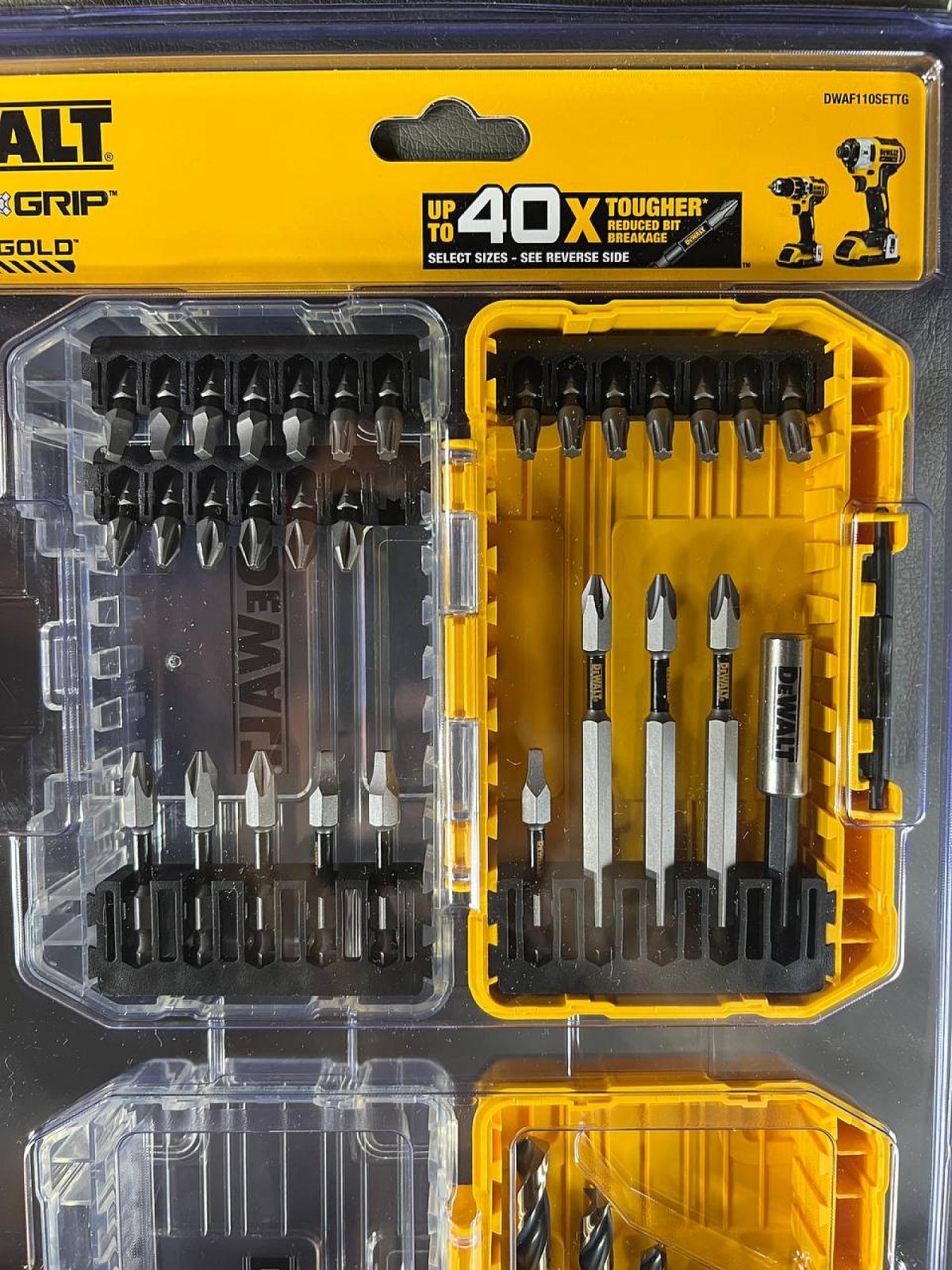 Набір біт та свердел серії TOUGH GRIP DeWALT DWAF110SETTG