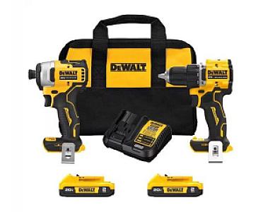 Комплект акумуляторного інструменту DeWalt DCK225D2 ATOMIC 20-Volt MAX Lithium-ion