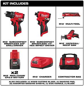 Комплект акумуляторного інструменту Milwaukee 3494-24 M12