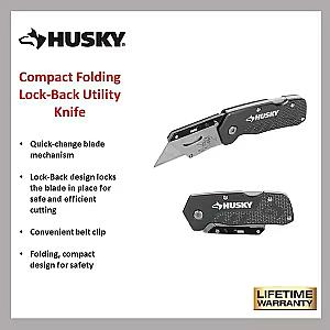 Складаний ніж зі змінними лезами Husky 1010314968