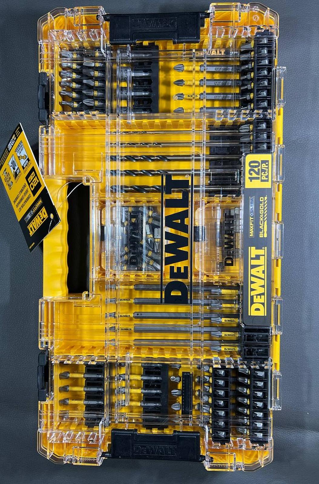 Комплексний набір із 120 предметів DEWALT Maxfit Ultra Steel DWAUMF120SET