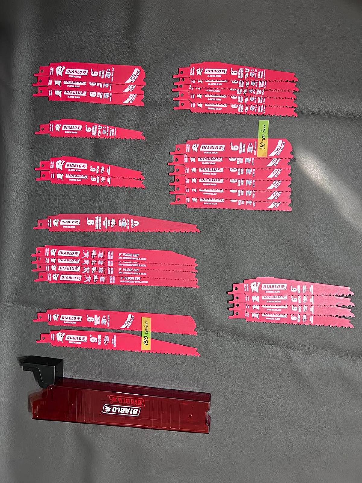 Набір біметалевих полотен для сабельної пилки Diablo (28 предметів)