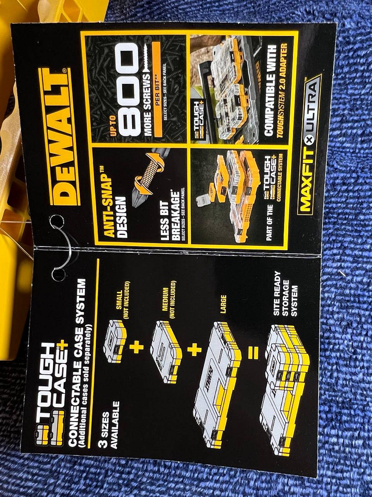 Комплексний набір із 120 предметів DEWALT Maxfit Ultra Steel DWAUMF120SET