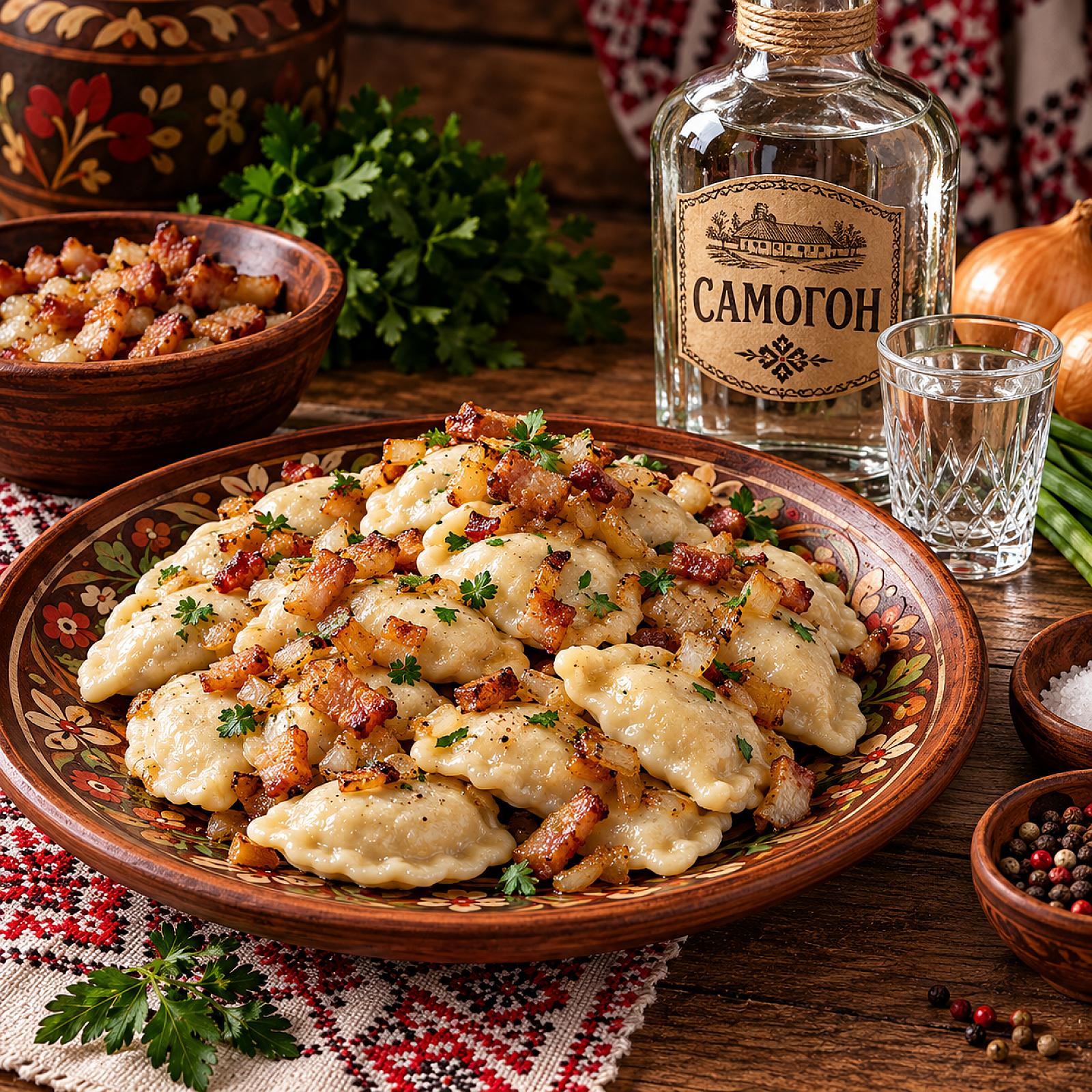Вареники з м'ясом