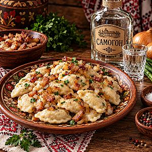 Вареники з м'ясом