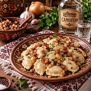 Вареники з м'ясом